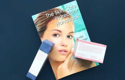 Renee Rouleau's skincare products on a magazine