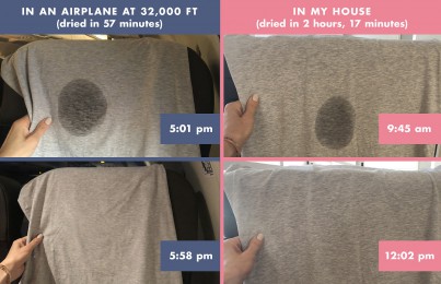 dry skin from airplane air