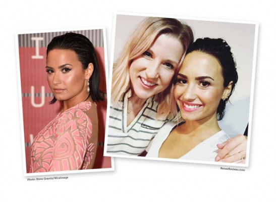 Renee Rouleau with Demi Lovato