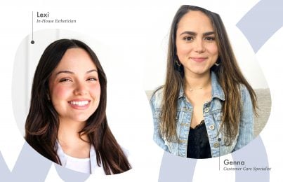 two women smiling at the camera