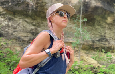 Renee Rouleau on a hike
