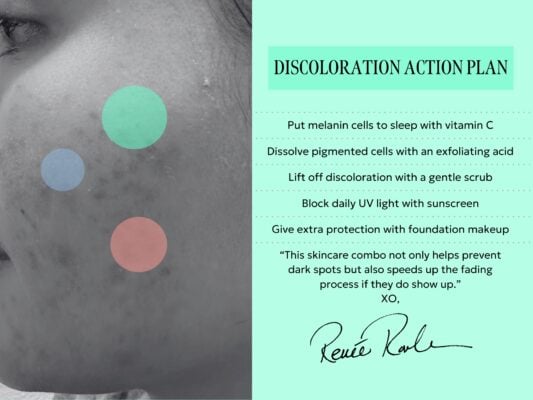 routine for skin discoloration